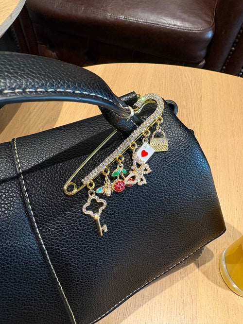 Bijou de Sac Honey Maxi - Bag Charm Strass Doré