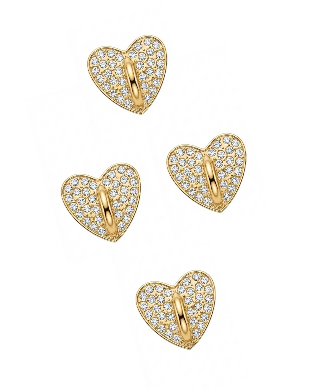 Bijou de Téléphone Shine - Attache Coque Cœur Strass Personnalisable⁠