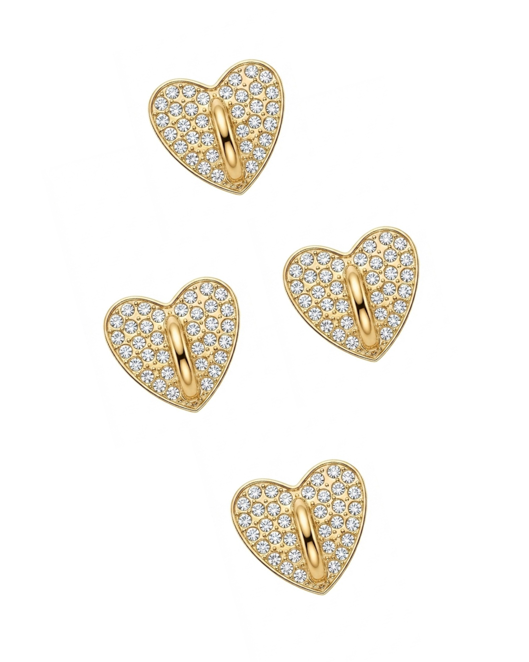 Bijou de Téléphone Shine - Attache Coque Cœur Strass Personnalisable⁠