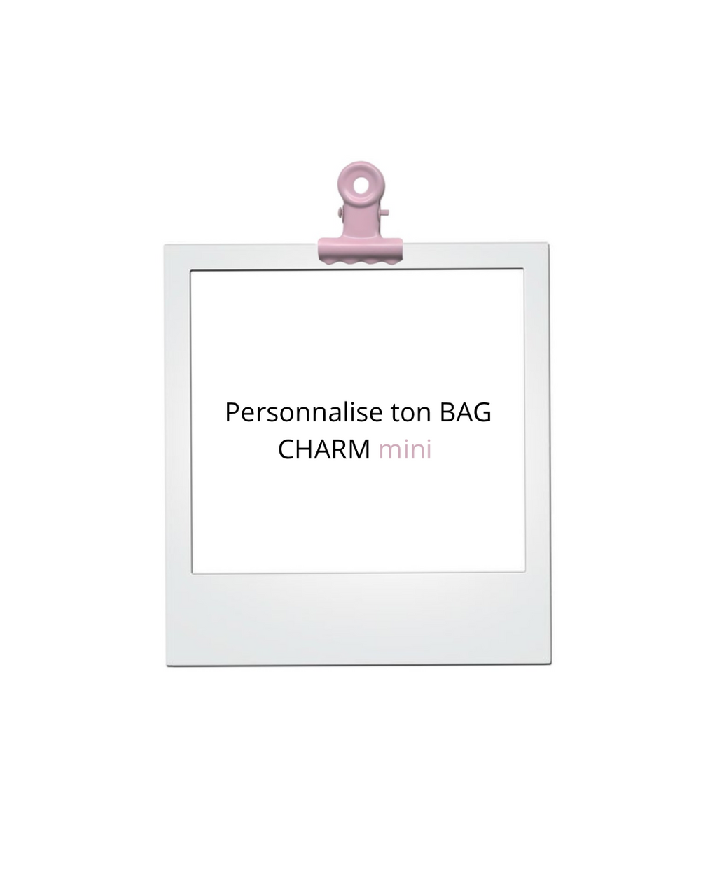 Bijou de Sac Personnalisé Mini - Bag Charm⁠