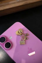 Bijou de Téléphone Blair Glam - Attache Coque Cœur Lisse⁠