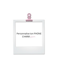 Bijou de Téléphone Glam - Attache Coque Cœur Lisse Personnalisable⁠