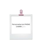 Bijou de Téléphone Glam - Attache Coque Cœur Lisse Personnalisable⁠