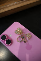 Bijou de Téléphone Solis Shine - Attache Coque Cœur Strass⁠