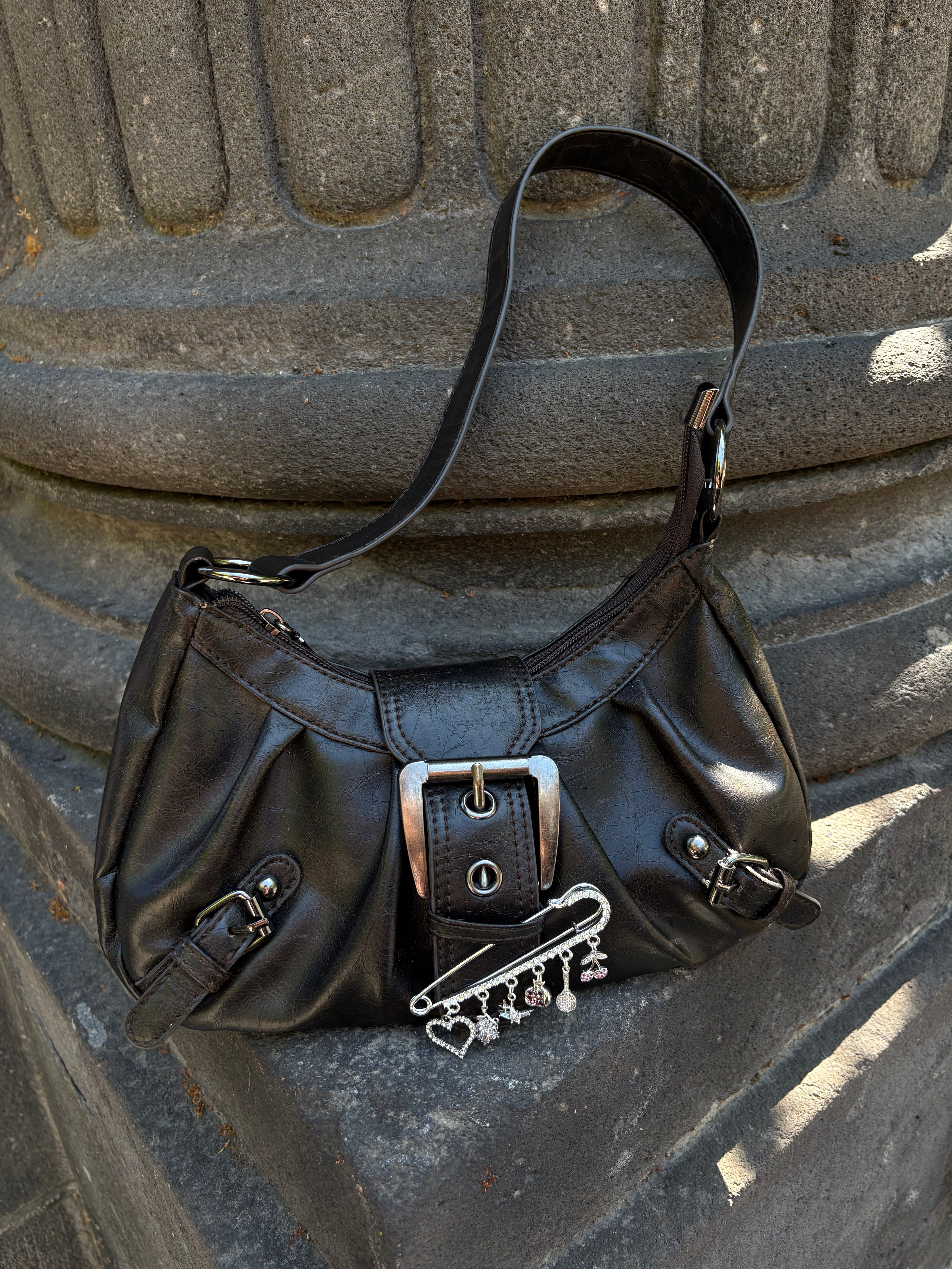 Bijou de Sac Luxe Maxi - Bag Charm Strass Argenté⁠